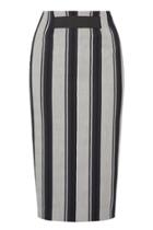 Oasis Woven Stripe Skirt