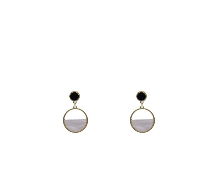 Oasis Resin Circle Earrings
