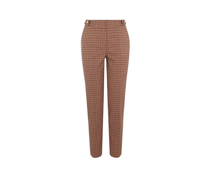 Oasis Button Heritage Check Trouser