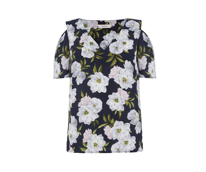 Oasis Wild Floral V Top