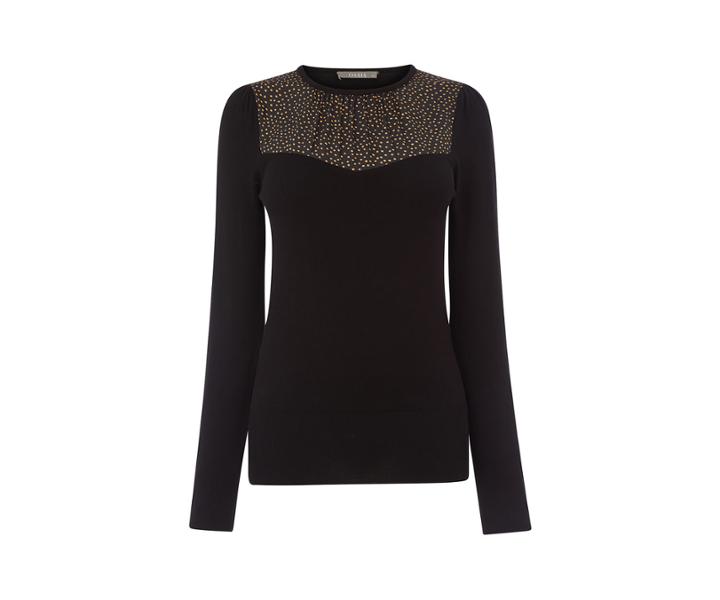Oasis Halle Spot Yoke Jumper
