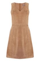 Oasis Suede V Neck Whipstitch