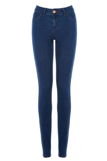 Oasis Jade Stretch Skinny Mid Blue Jean