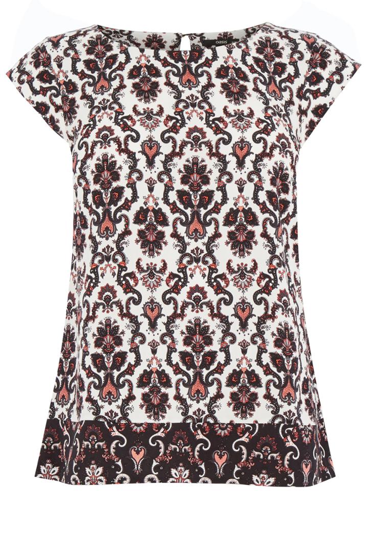 Oasis Artisan Patched Paisley Tee