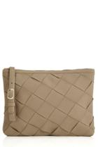 Oasis Big Weave Zip Top Clutch