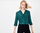 Oasis Frill Trim Crepe Shirt