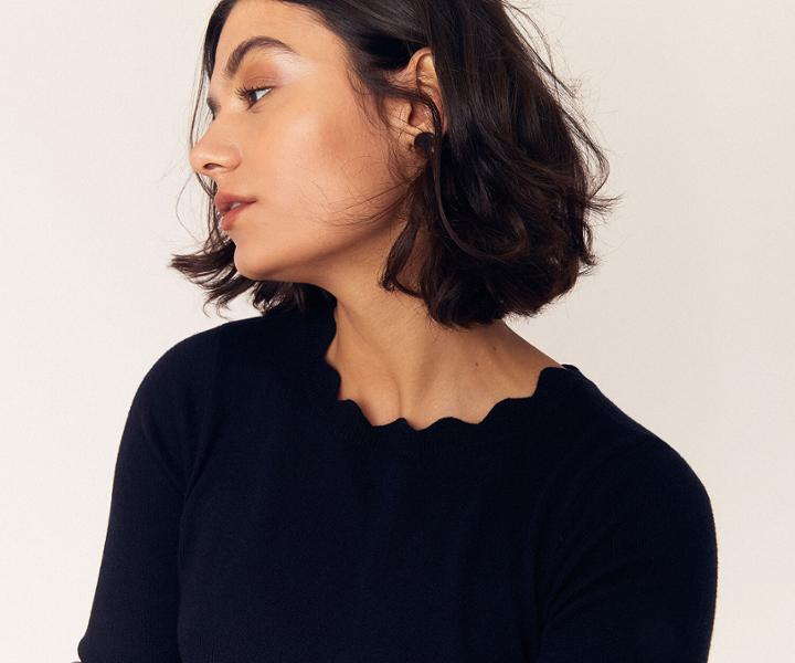 Oasis Scallop Knit Jumper