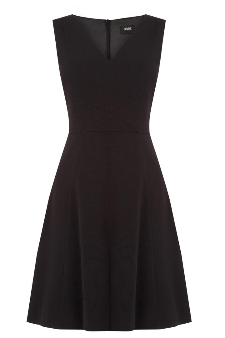 Oasis Workwear V Neck Skater Dress