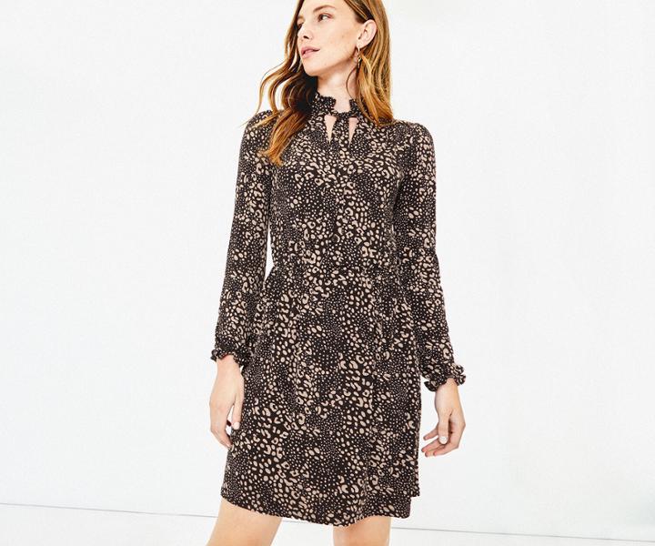 Oasis Mollie Pussybow Dress