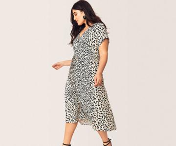 Oasis Curve Dalmatian Midi Dress