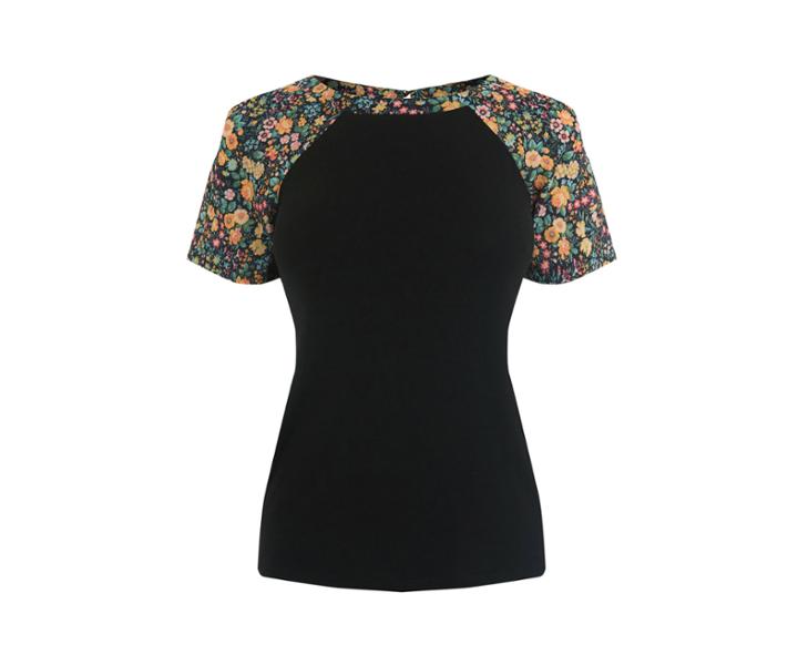 Oasis Patched Print Top