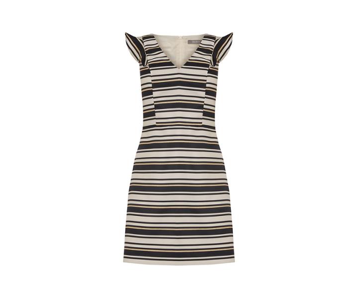 Oasis Long Stripe Jacquard Dress