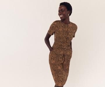 Oasis Myla Animal Utility Dress