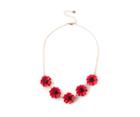 Oasis Beaded Flower Short Necklace