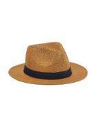 Old Navy Straw Flat Brim Hat For Men - Tobacco