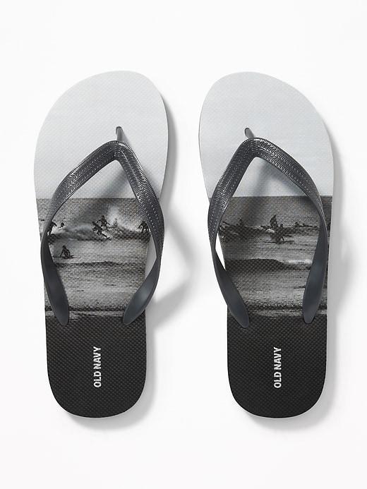 Old Navy Mens Graphic Flip-flops For Men Surfing Size 8/9