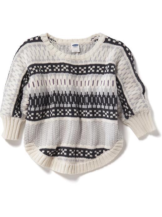 Old Navy Fair Isle Rounded Hem Sweater - Fair Isle Multi