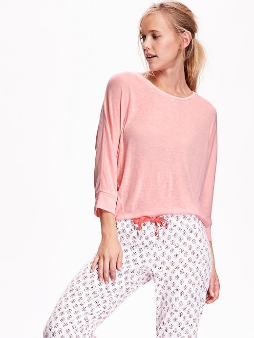 Old Navy Womens Sweater Knit Cocoon Top Size L - Princess Peach