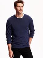 Old Navy Mens Crew Neck Sweater Size L - Navy Heather