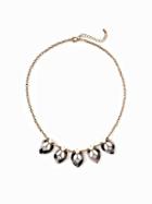 Old Navy Marbled Tortoiseshell Statement Necklace For Women - Marble