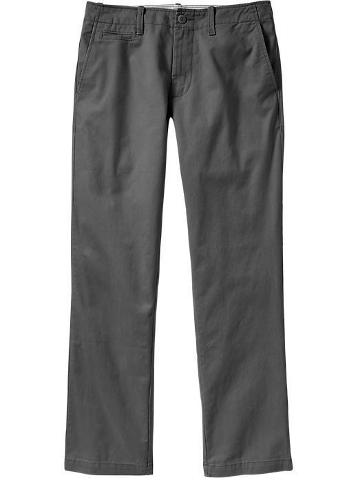 Old Navy Mens New Broken In Straight Leg Khakis - Carbon
