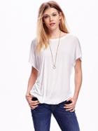 Old Navy Pleated Cocoon Top - White