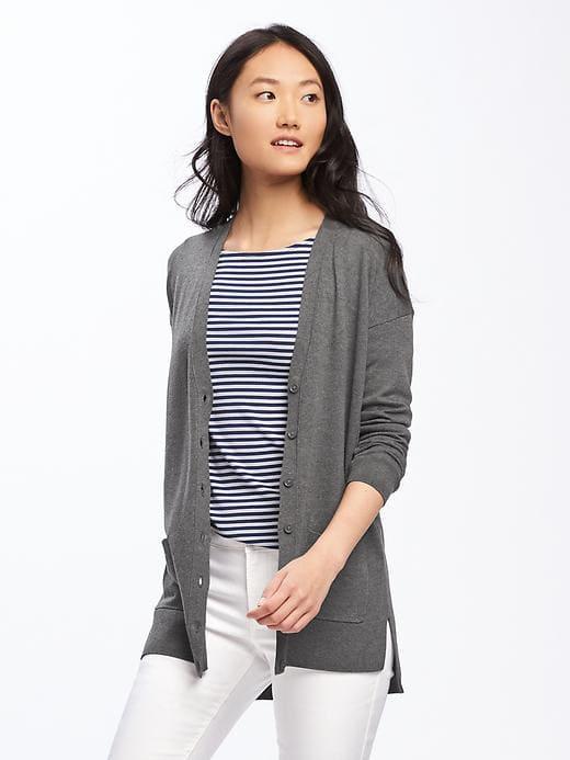 Old Navy Womens Boyfriend Cardi For Women Graphite Heather Size M