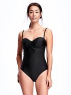 Old Navy Cinch Front One Piece - Black
