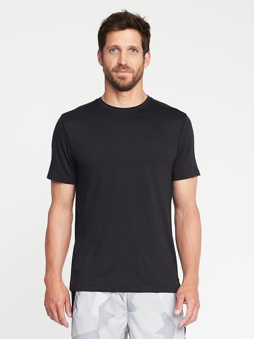 Old Navy Mens Built-in Flex Go-dry Performance Tee For Men Black Size L