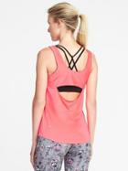 Old Navy Go Dry Cutout Back Tank For Women - Bright Stuff Neon