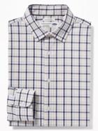 Old Navy Mens Slim-fit Built-in Flex Signature Non-iron Shirt For Men Bubblegum Pink Size Xxl