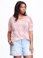 Old Navy Relaxed Tunic Plus - Pink Print