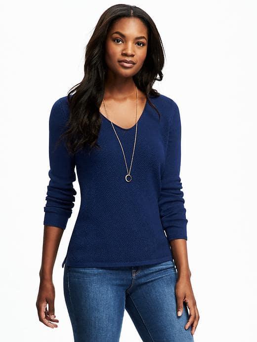 Old Navy Classic V Neck Pullover For Women - Night Flight