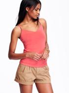 Old Navy Womens V Neck Camis Size L Tall - Coral Pink