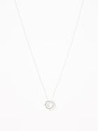 Old Navy  Knotted-circle Pendant Necklace For Women Silver Size One Size
