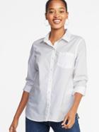 Relaxed Classic Clean-slate Shirt For Women