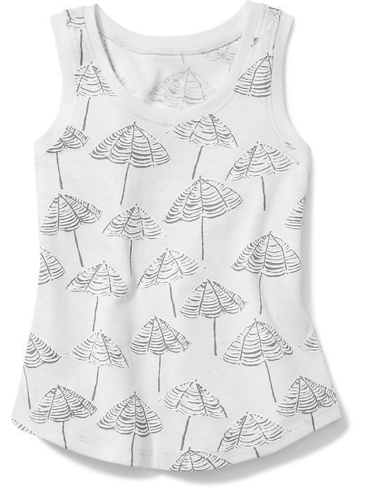 Old Navy Printed Tank - Creamy Peach