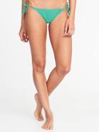 Old Navy Womens String-bikini Bottoms For Women Aqua Team Size Xs