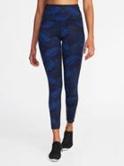 Old Navy Womens High-rise Go-dry 7/8-length Leggings For Women Blue It Off Size S