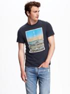 Old Navy Graphic Tee For Men - Ink Blue