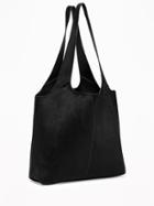 Old Navy Sueded Tote & Wristlet For Women - Blackjack