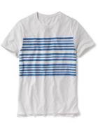 Old Navy Striped Slub Knit Tee For Men - Blue My Cover