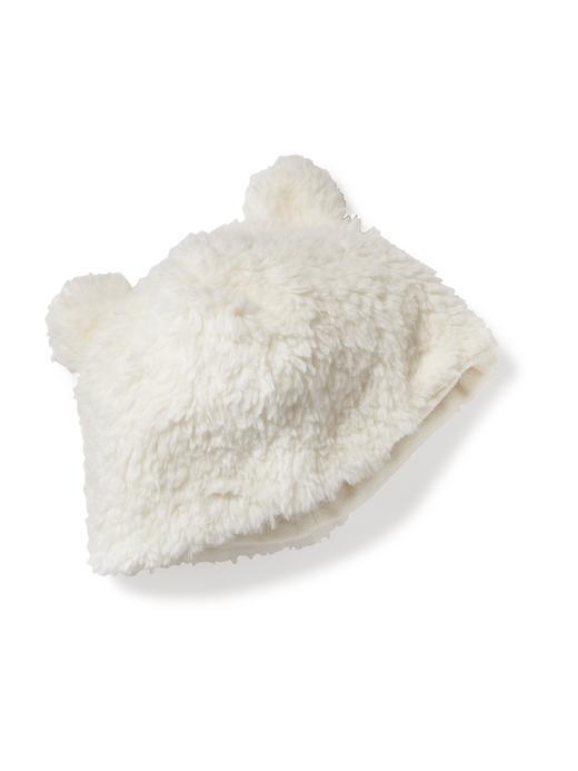 Old Navy Furry Sherpa Beanie - Sea Salt