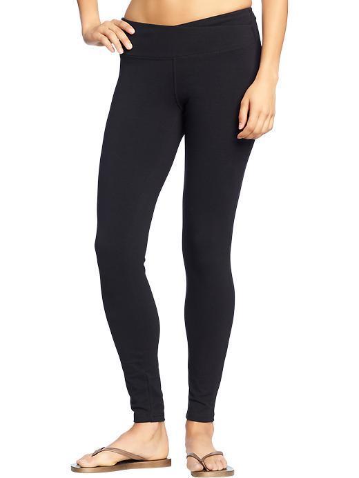 Old Navy Womens Cross Front Panel Yoga Pants - Black Jack