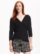 Old Navy Relaxed Hooded Tunic For Women - Black