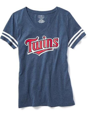 Old Navy Mlb V Neck Tee For Women - Minnesota Twins