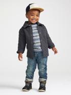 Old Navy Quilted Jacket Size 12-18 M - Carbon