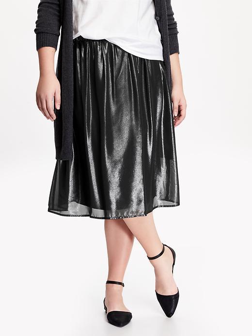 Old Navy Womens Plus Midi Skirt Size 1x Plus - Midnight Oil