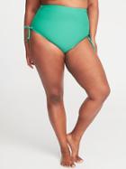 Old Navy Womens High-rise Smooth & Slim Plus-size Swim Bottoms Aqua Team Size 2x