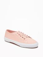 Old Navy Canvas Sneakers For Women - Blush